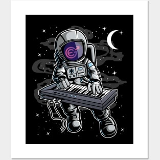 Astronaut Organ Evergrow EGC Coin To The Moon Crypto Token Cryptocurrency Blockchain Wallet Birthday Gift For Men Women Kids Posters and Art